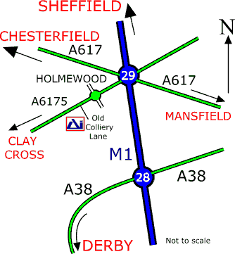 Location Map of Holmewood Facility